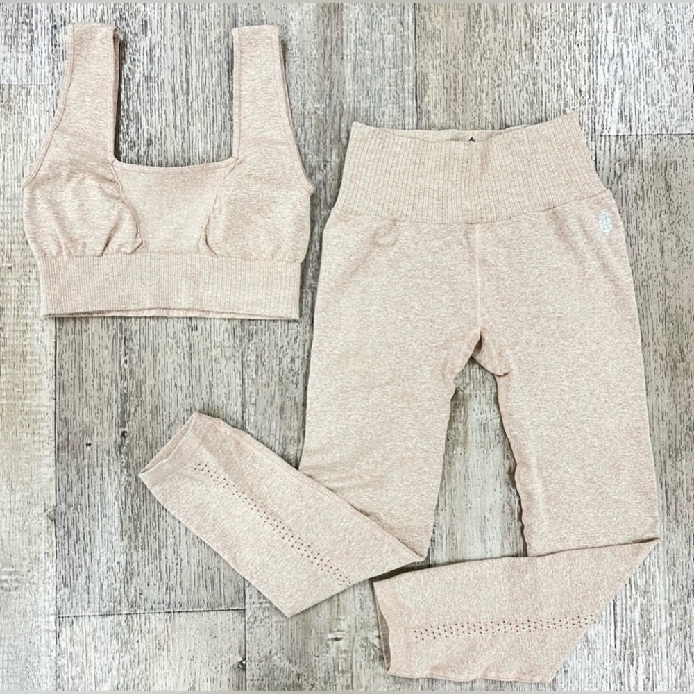 NEW! Free People Good Karma Heathered SET - Picture 6 of 8